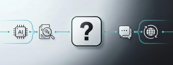 Beispielhafte Oberfläche für ein KI-basiertes Hilfe-Center