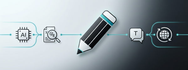 Beispielhafte Oberfläche für KI-generierte Produkttexte und Übersetzungen